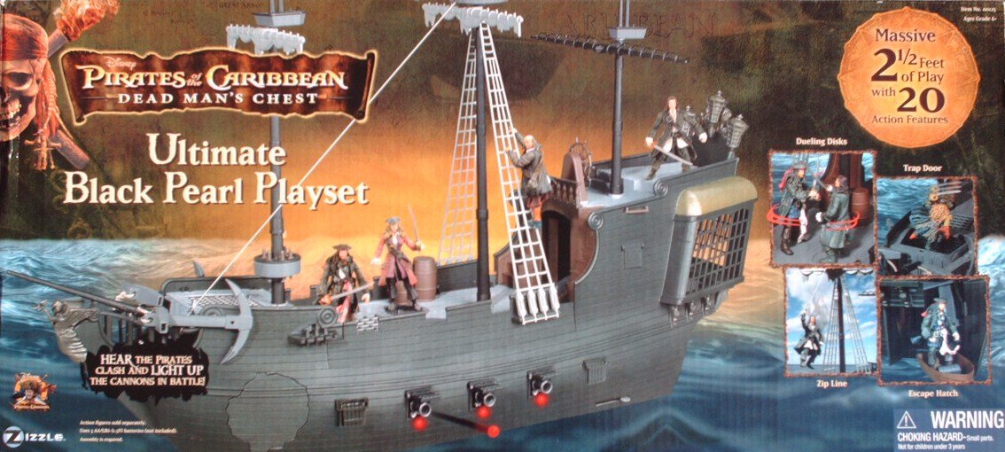 Amazon.com: Zizzle Ultimate Black Pearl Pirate Ship : Toys & Games
